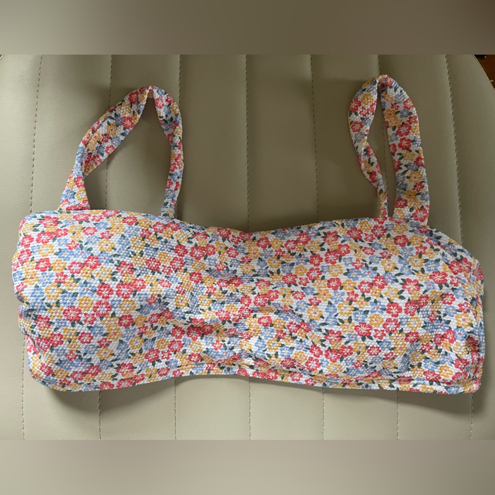 floral bikini top